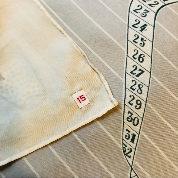 Vintage Numbered Silk Scarf - Picture 6 of 11